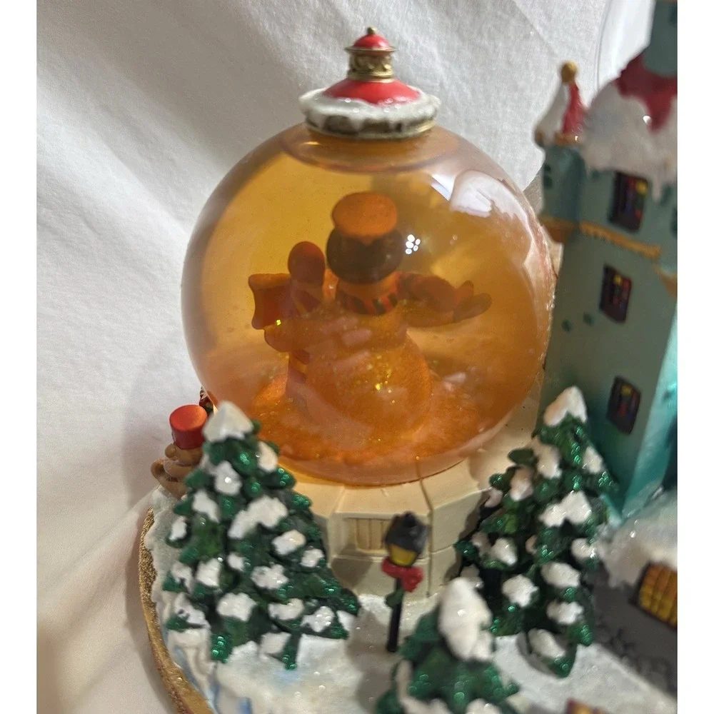 Christopher Radko North Pole‎ Workshop Snowglobe Musical Blowing Snow w Box